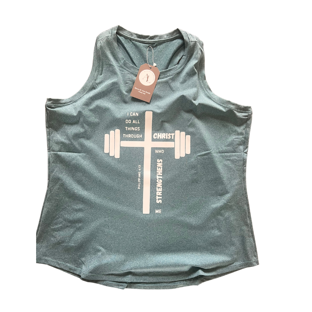 All things through Christ Athletic Tank top