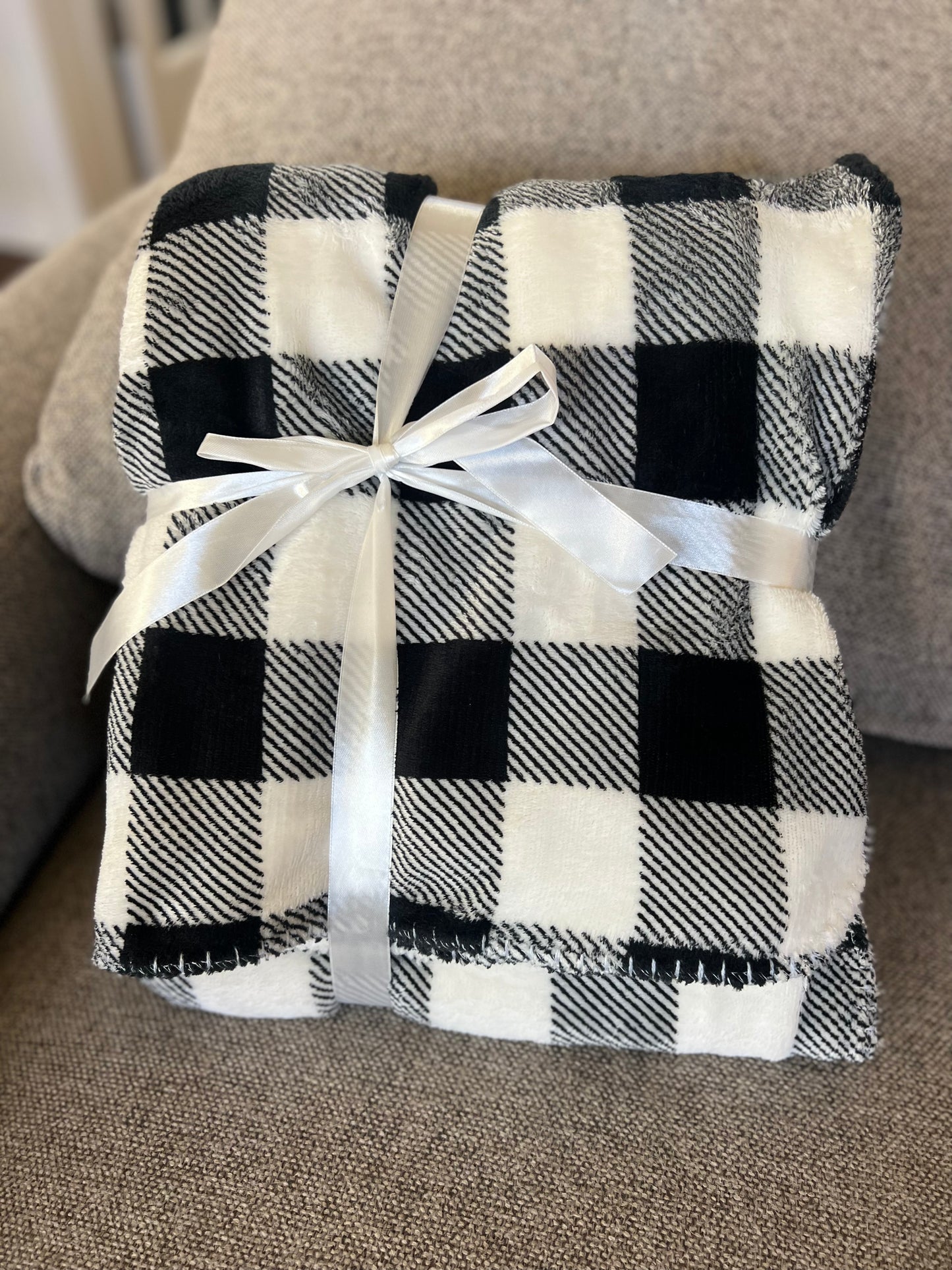 Rustic Christmas Throw - Personalized